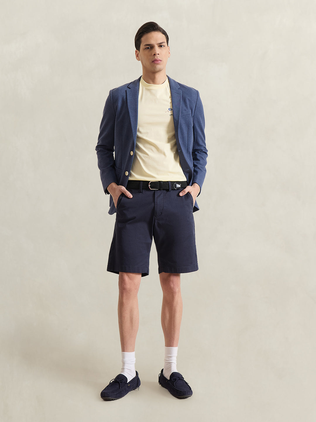 Gant Men Yellow Printed Regular Fit Pure Cotton T-Shirt