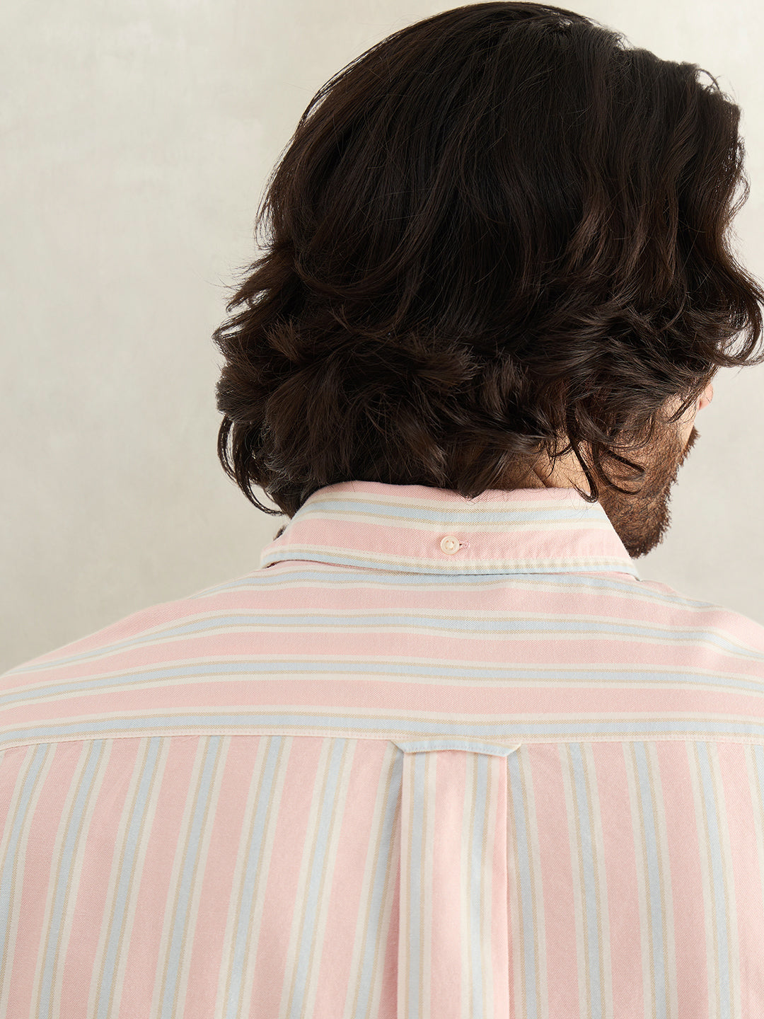 Gant Men Pink Striped Regular Fit Archieve Oxford Shirt