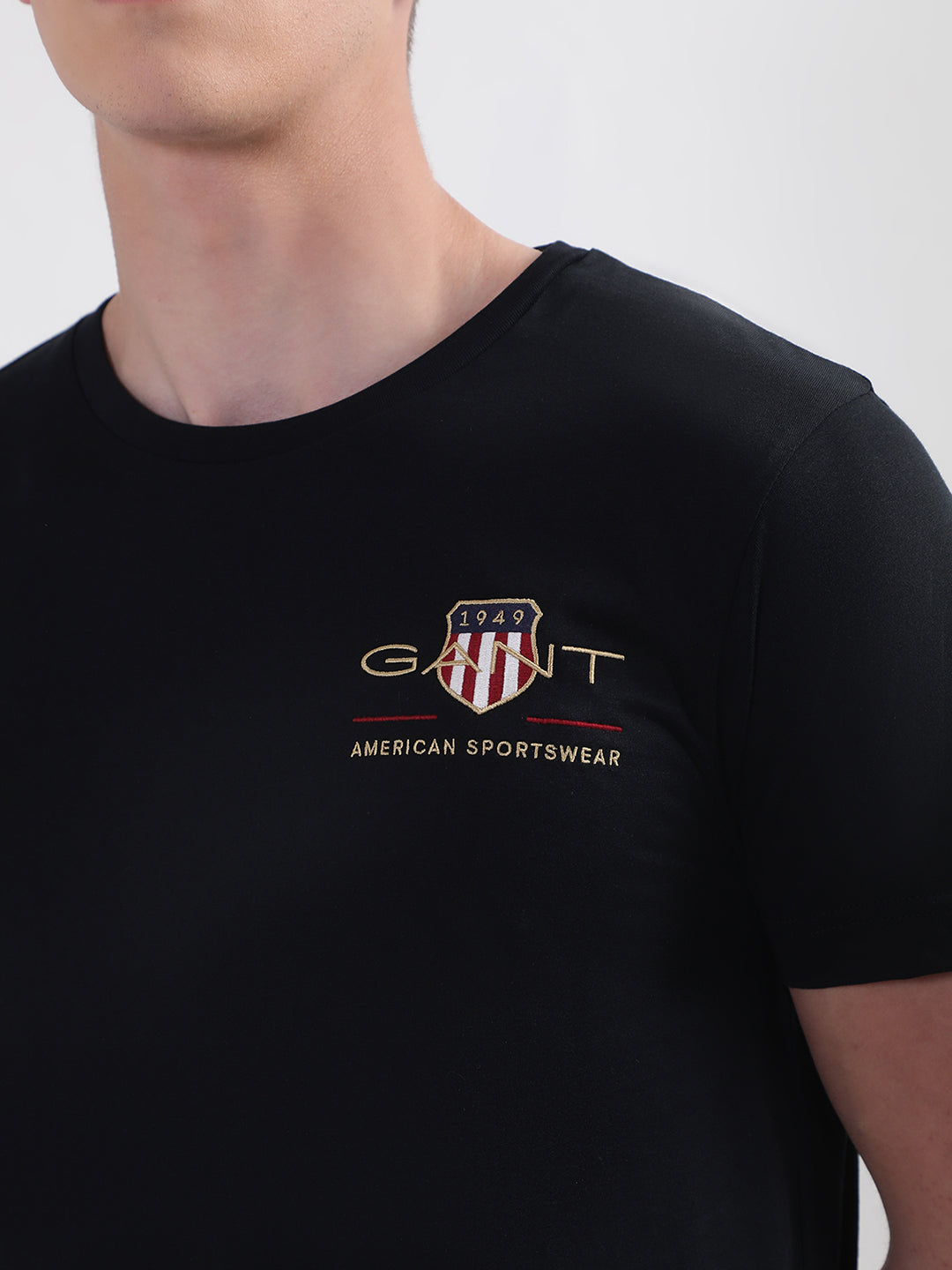 Gant Black Archive Shield Logo Regular Fit T-Shirt