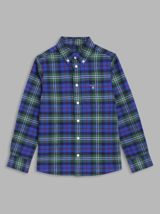 Gant Kids Multi Checked Regular Fit Shirt
