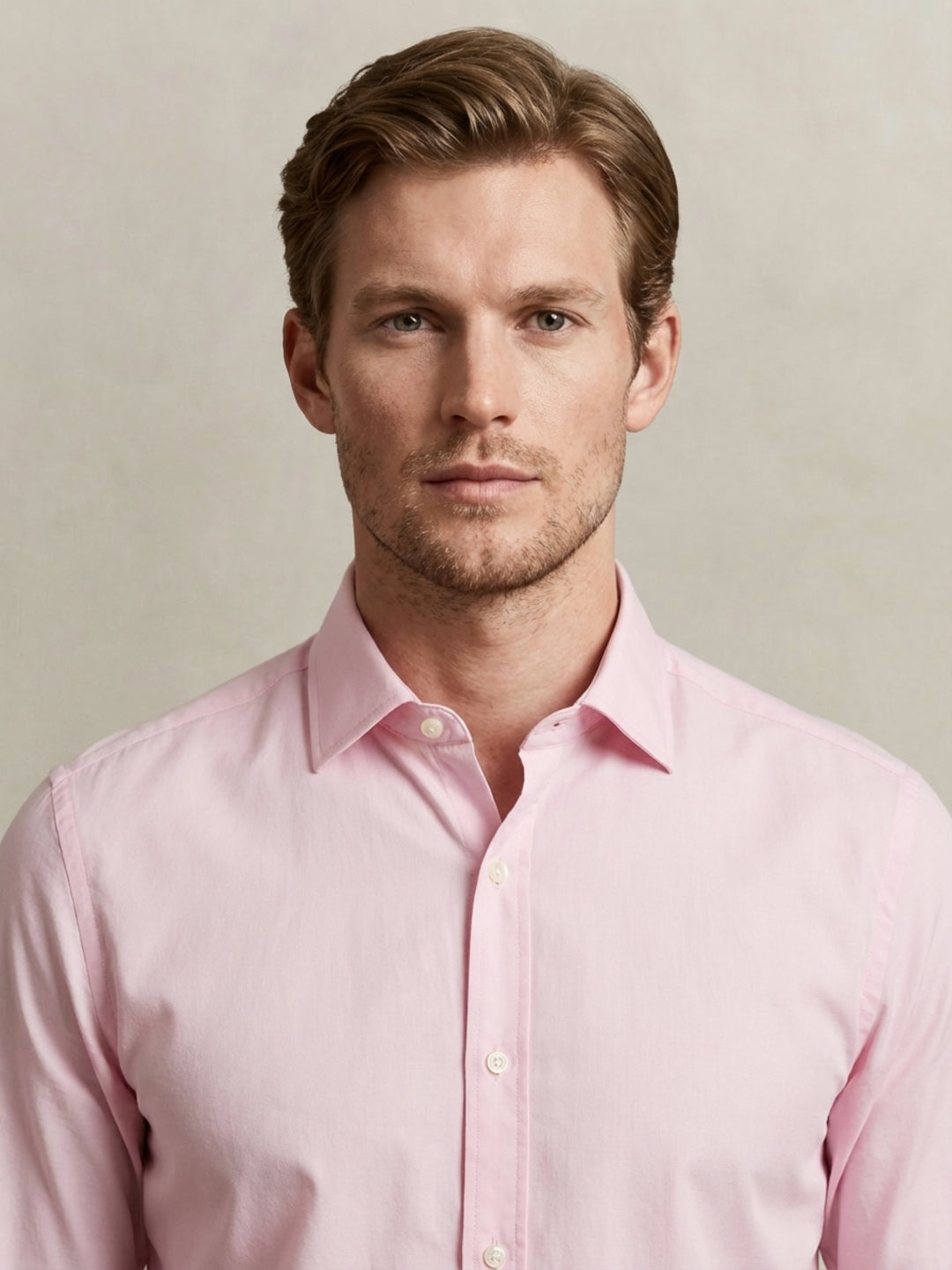 Gant Men Pink Solid Regular Fit Classic Poplin Shirt