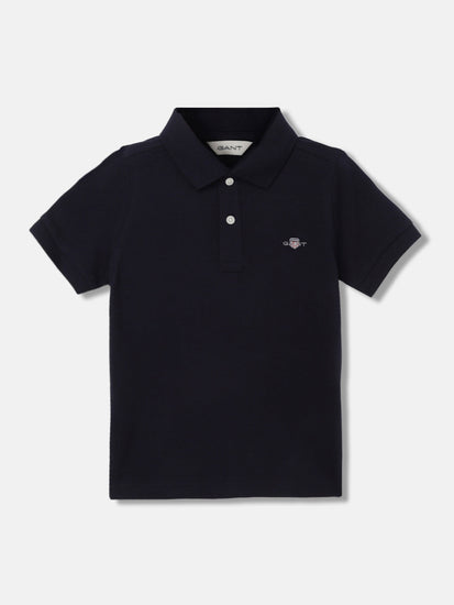 Gant Kids Navy Fashion Regular Fit Polo T-Shirt