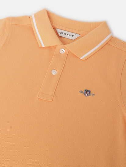 Gant Kids Orange Fashion Regular Fit Polo T-Shirt