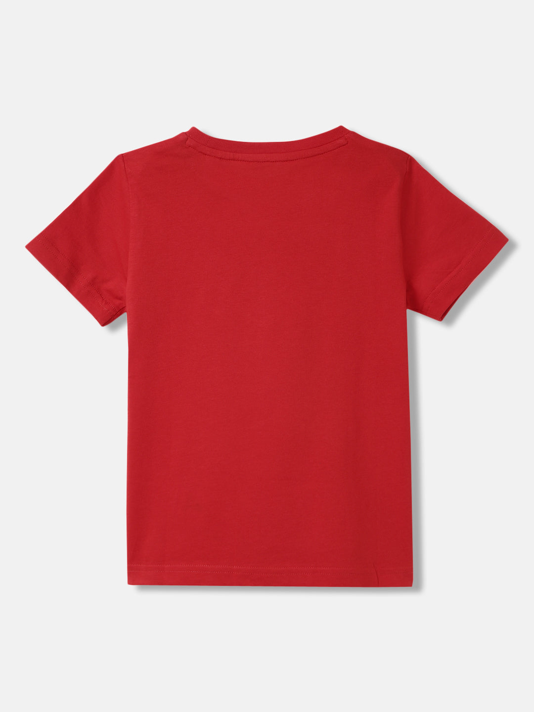 Gant Boys Red Solid Round Neck Short Sleeves T-Shirt