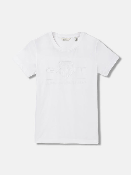 Gant Kids White Fashion Regular Fit T-Shirt