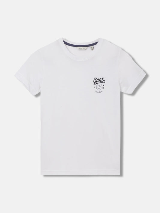 Gant Kids White Fashion Regular Fit T-Shirt