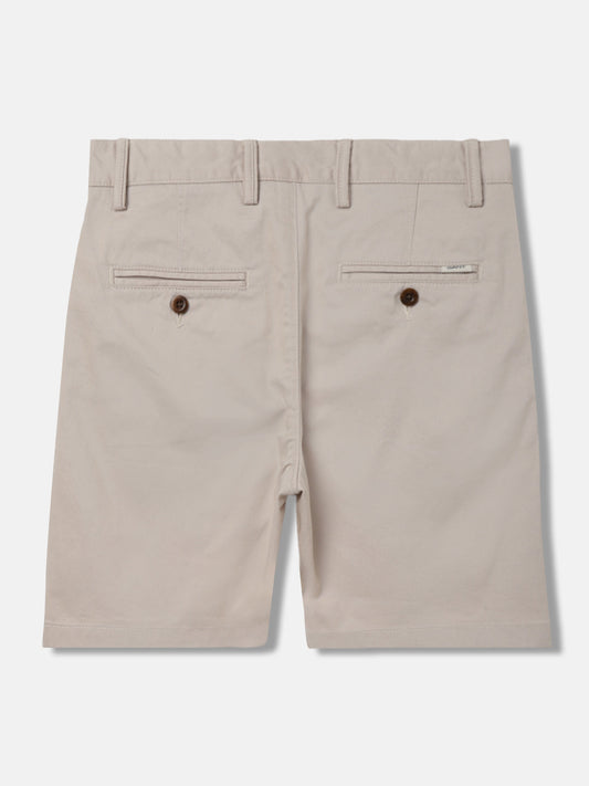 Gant Kids Beige Solid Mid-rise Regular Fit Chino Shorts