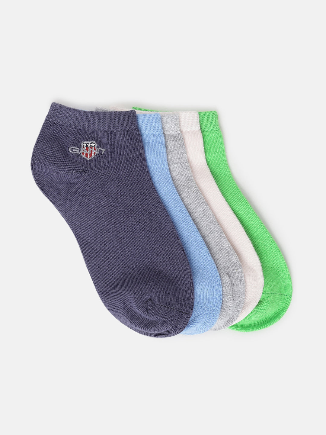 Gant Boys Solid Ankle Length Socks (5 Pair Of Socks)