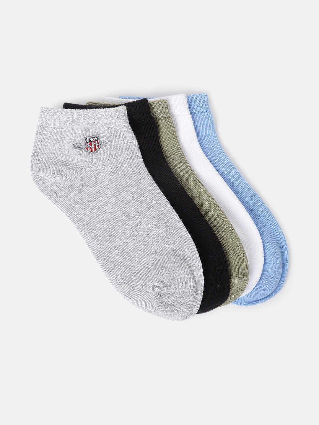 Gant Boys Solid Ankle Length Socks (5 Pair Of Socks)