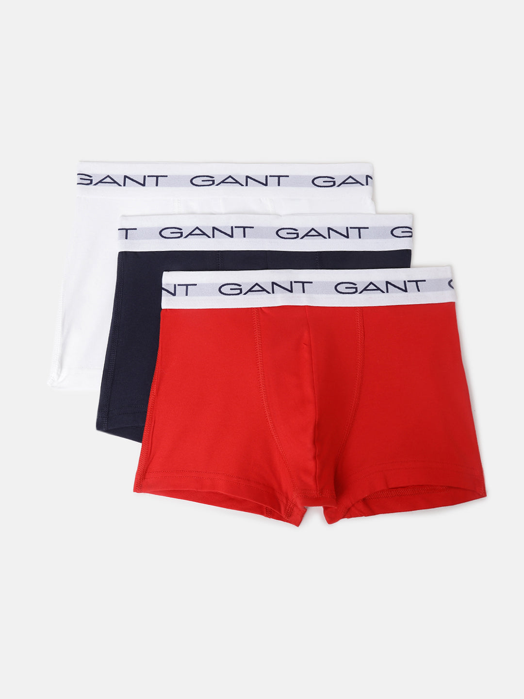 Gant Boys Solid Cotton Trunk (Pack of 3)