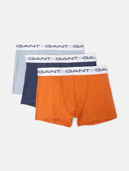 Gant Boys Solid Cotton Trunk (Pack of 3)