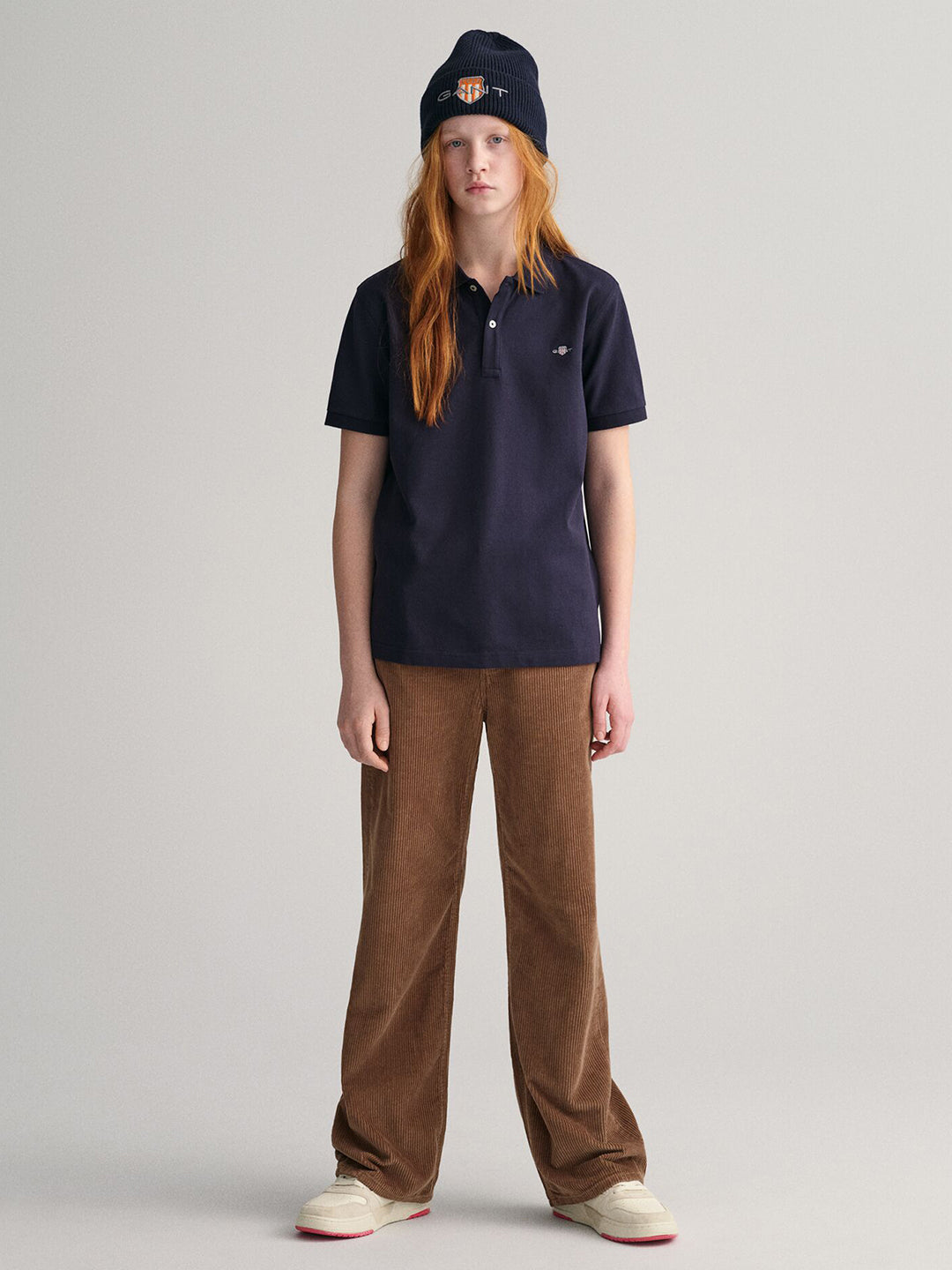 Gant Unisex Blue Solid Collared Short Sleeves Polo Tshirt