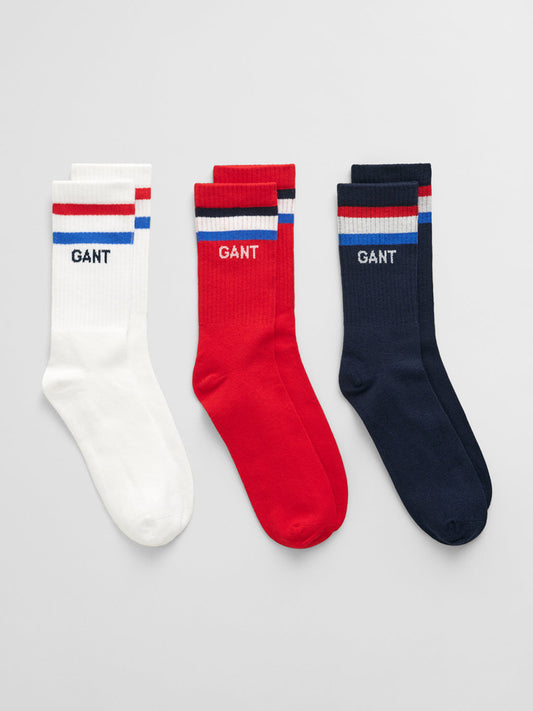 Gant Boys Multi Solid Calf Length Socks