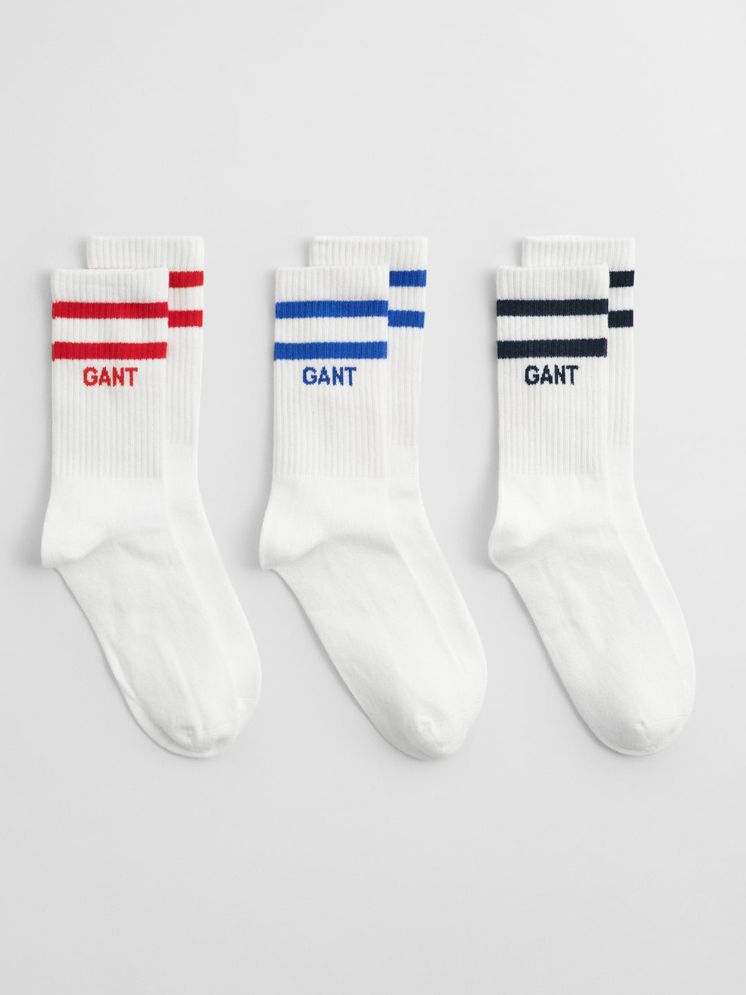 Gant Boys White Solid Calf Length Socks