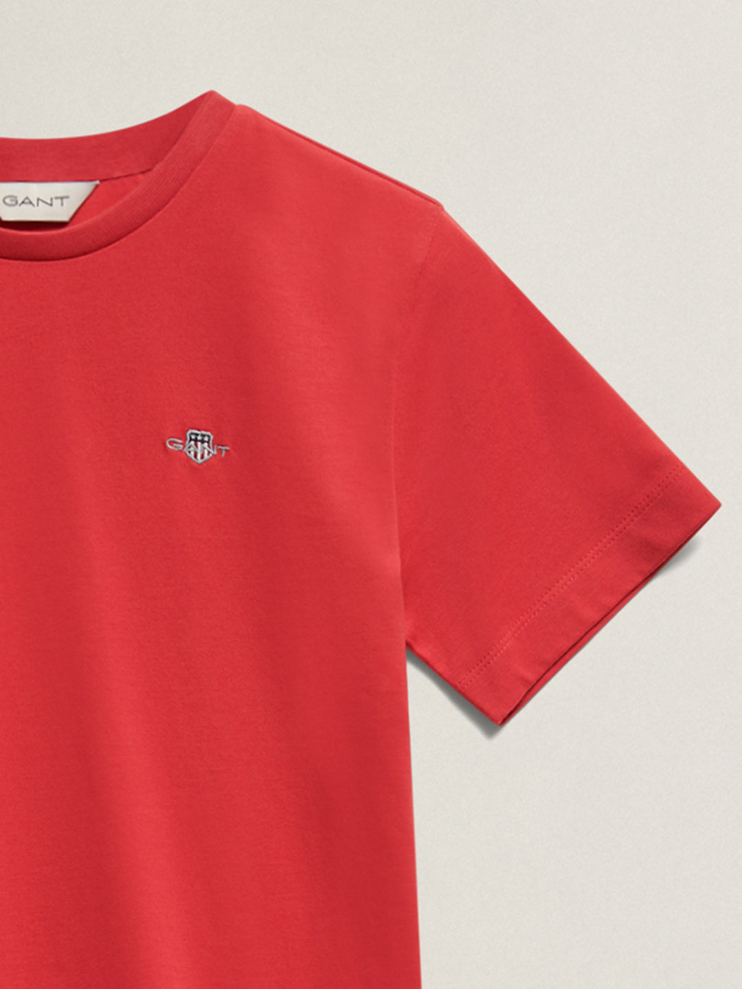 Gant Boys Red Round Neck T-Shirt