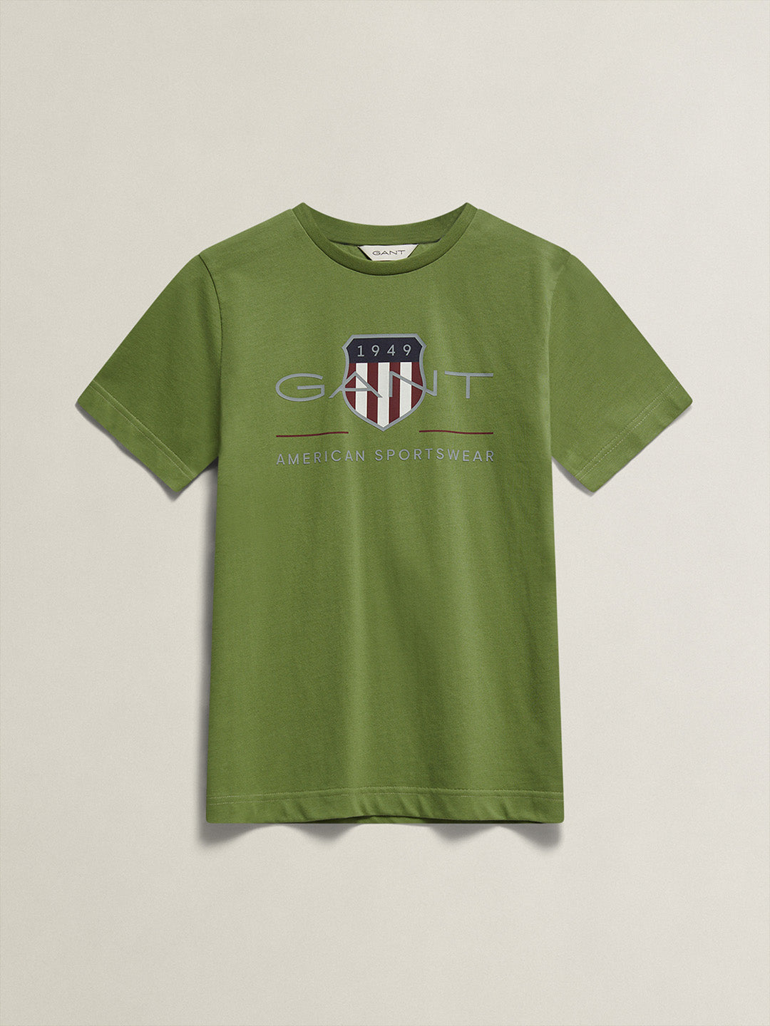 Gant Boys Green Printed Regular Fit T-Shirt