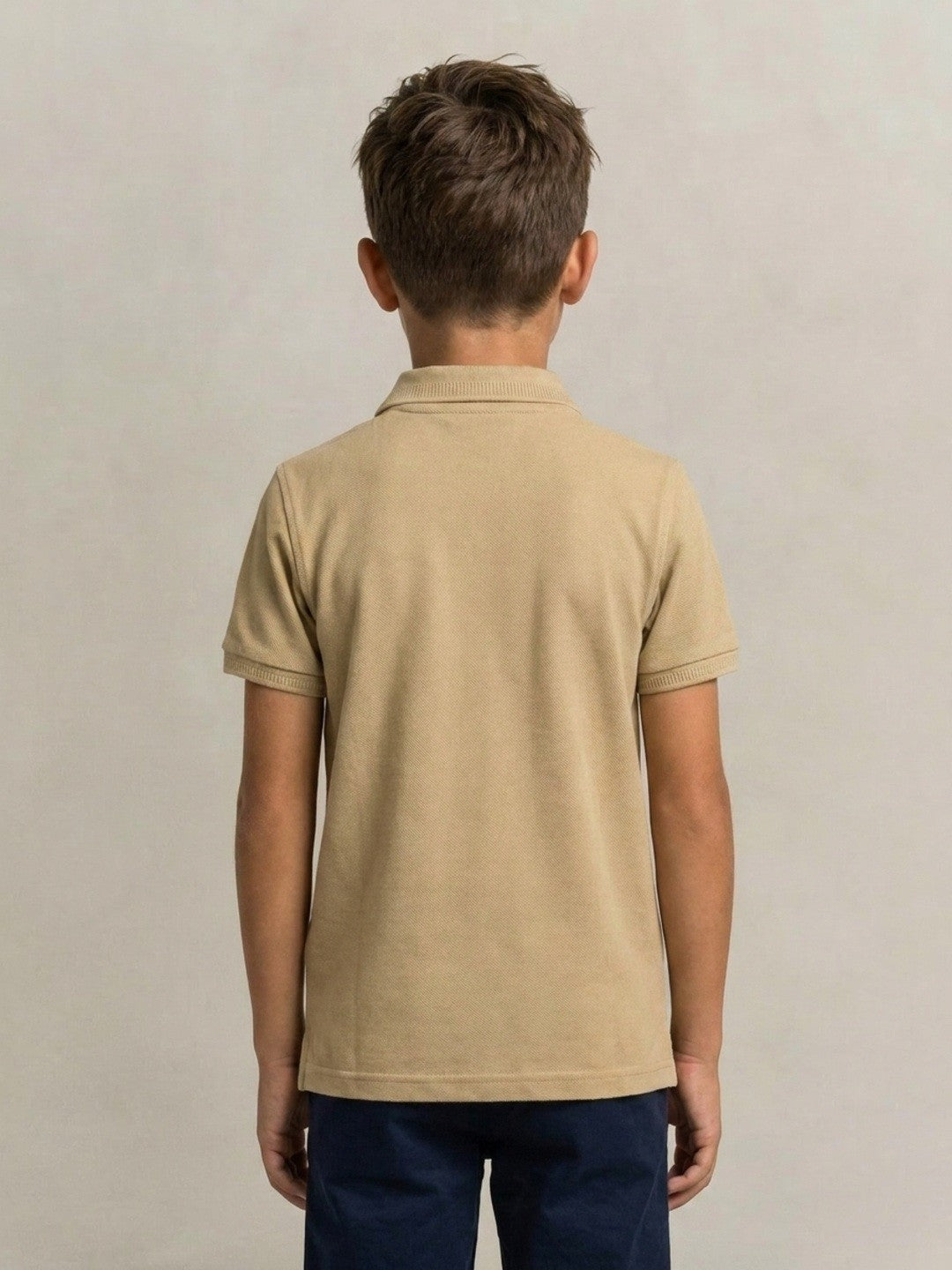 Gant Beige Cotton Boys Polo T shirt