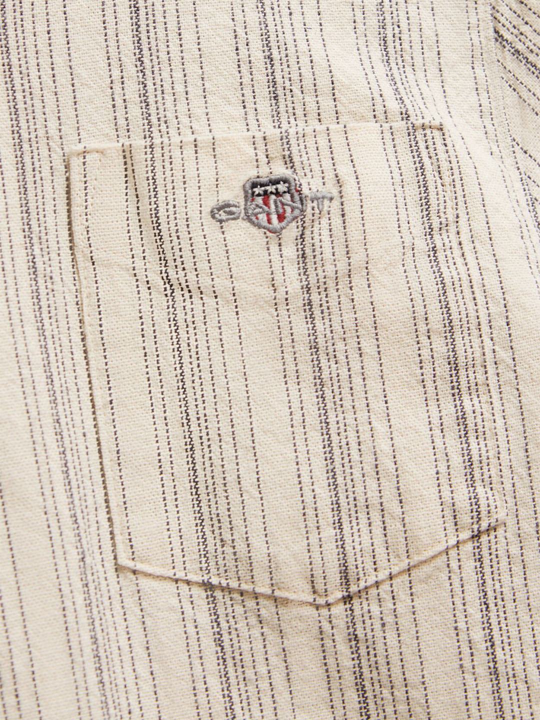 GANT Boys Cream Striped Shirt