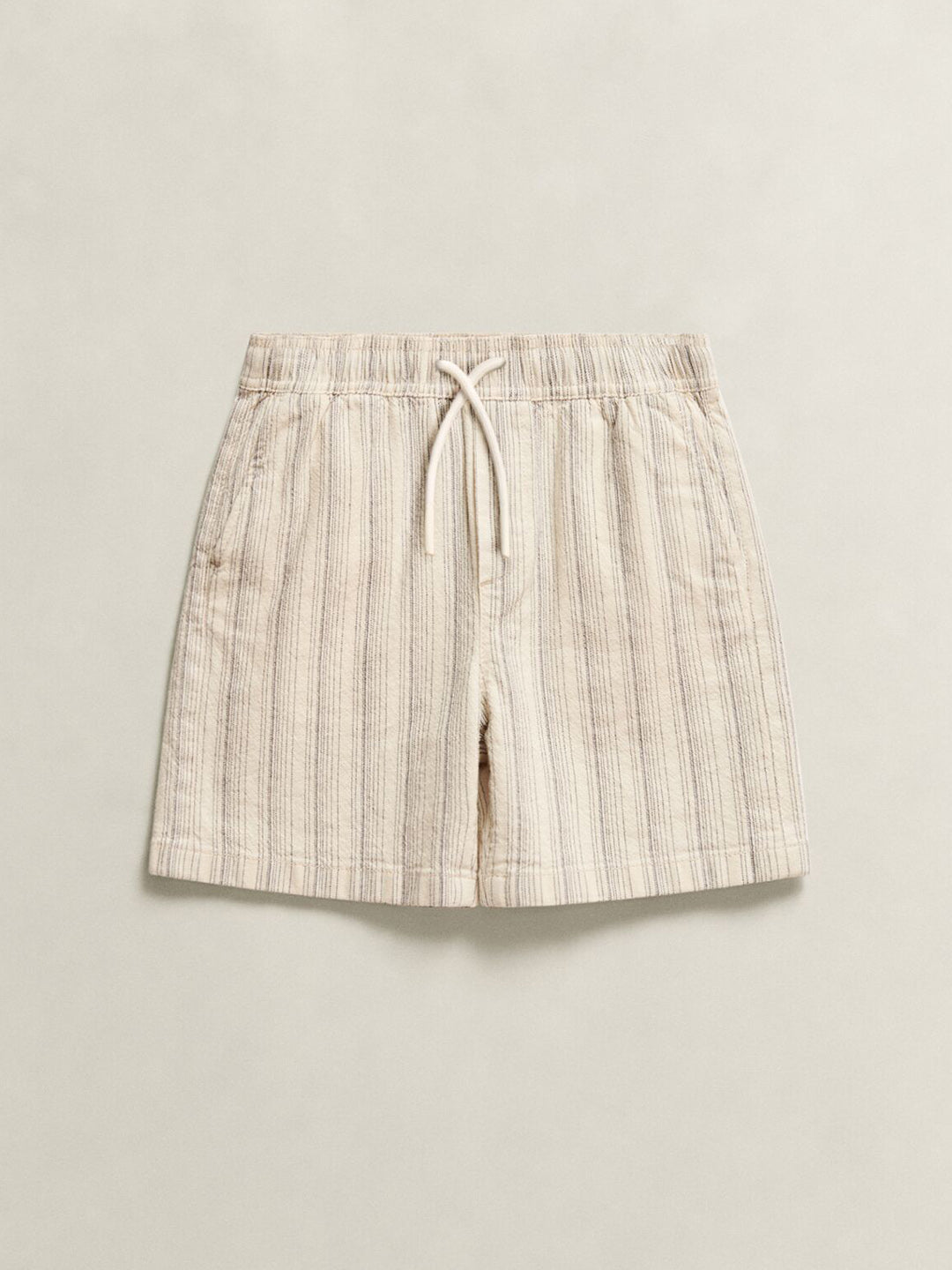 GANT Boys Cream Striped Shorts