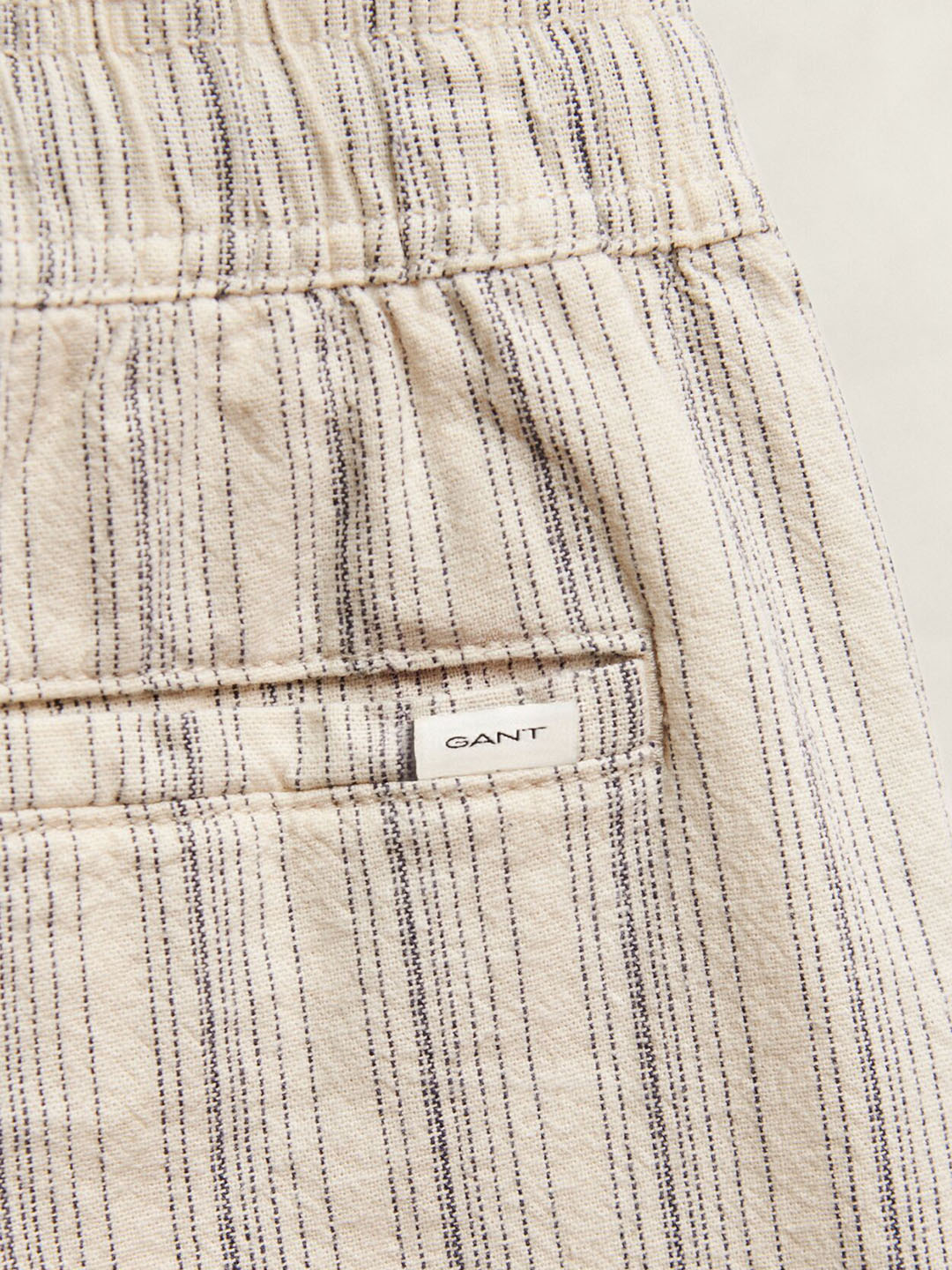 GANT Boys Cream Striped Shorts