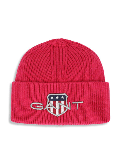 Gant Boys Pink Solid Beanie Cap