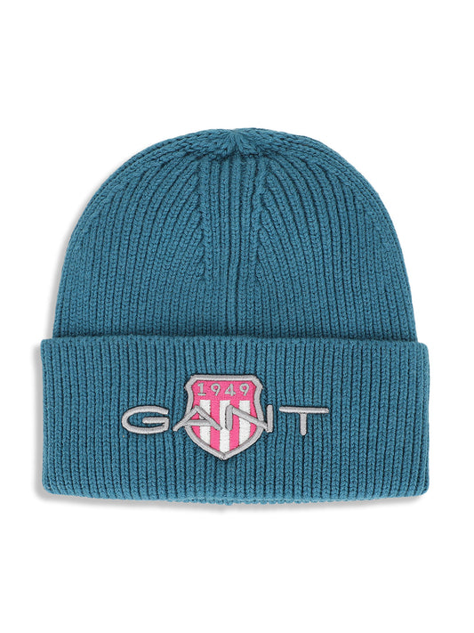 Gant Boys Teal Solid Beanie Cap