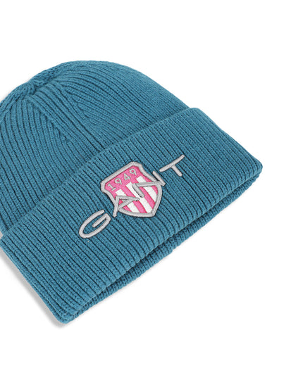 Gant Boys Teal Solid Beanie Cap