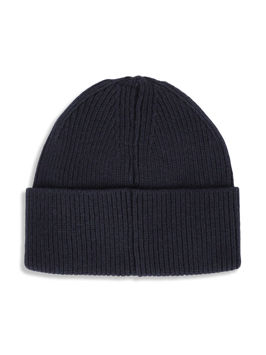 Gant Boys Navy Blue Solid Beanie Cap