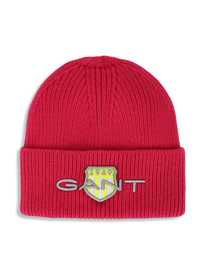 Gant Boys Pink Solid Beanie Cap