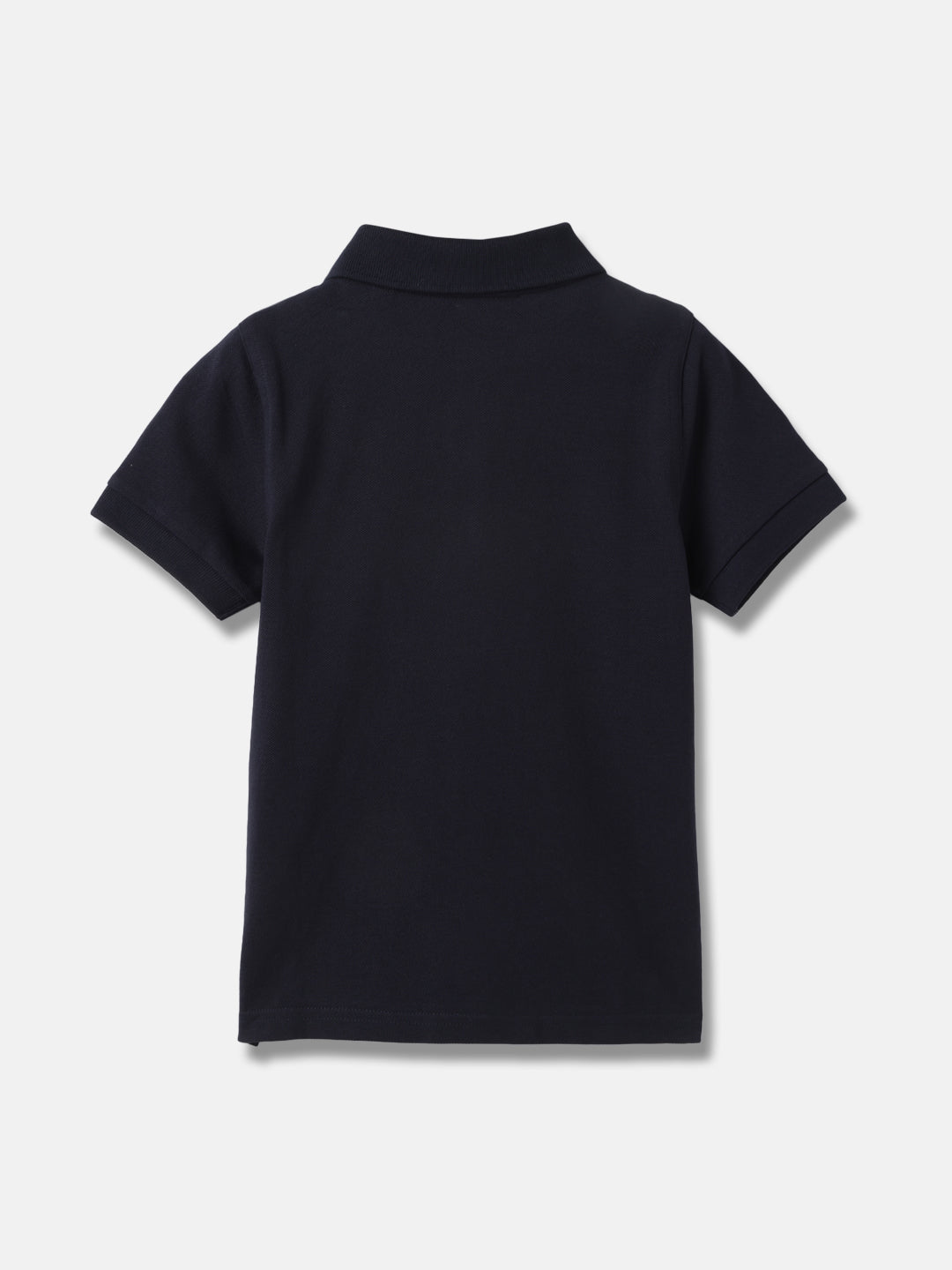 Gant Kids Blue Solid Polo Collar Short Sleeves T-Shirt