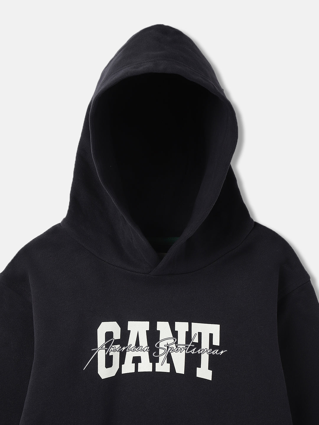 Gant Kids Blue Solid Hooded Full Sleeves Pullover Style Sweatshirt