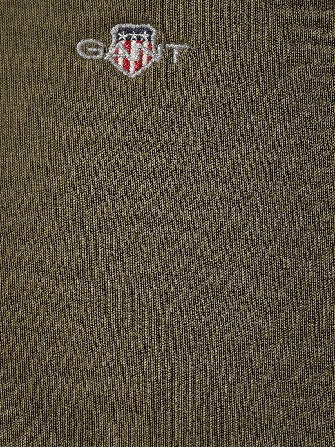 Gant Kids Green Solid Hooded Full Sleeves Front-open Sweatshirt