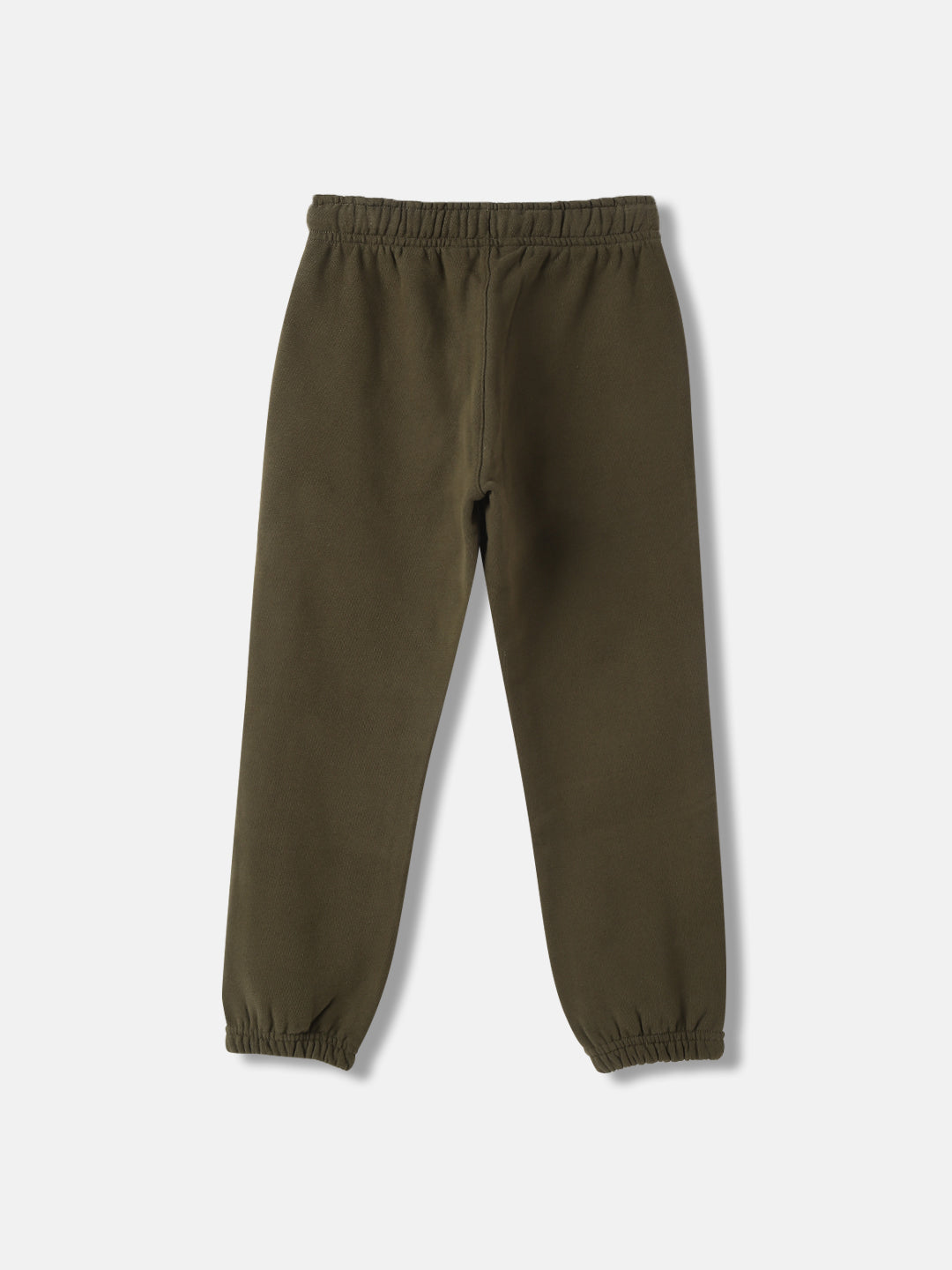 Gant Kids Green Solid Mid-Rise Relaxed Fit Joggers Style Track Pant