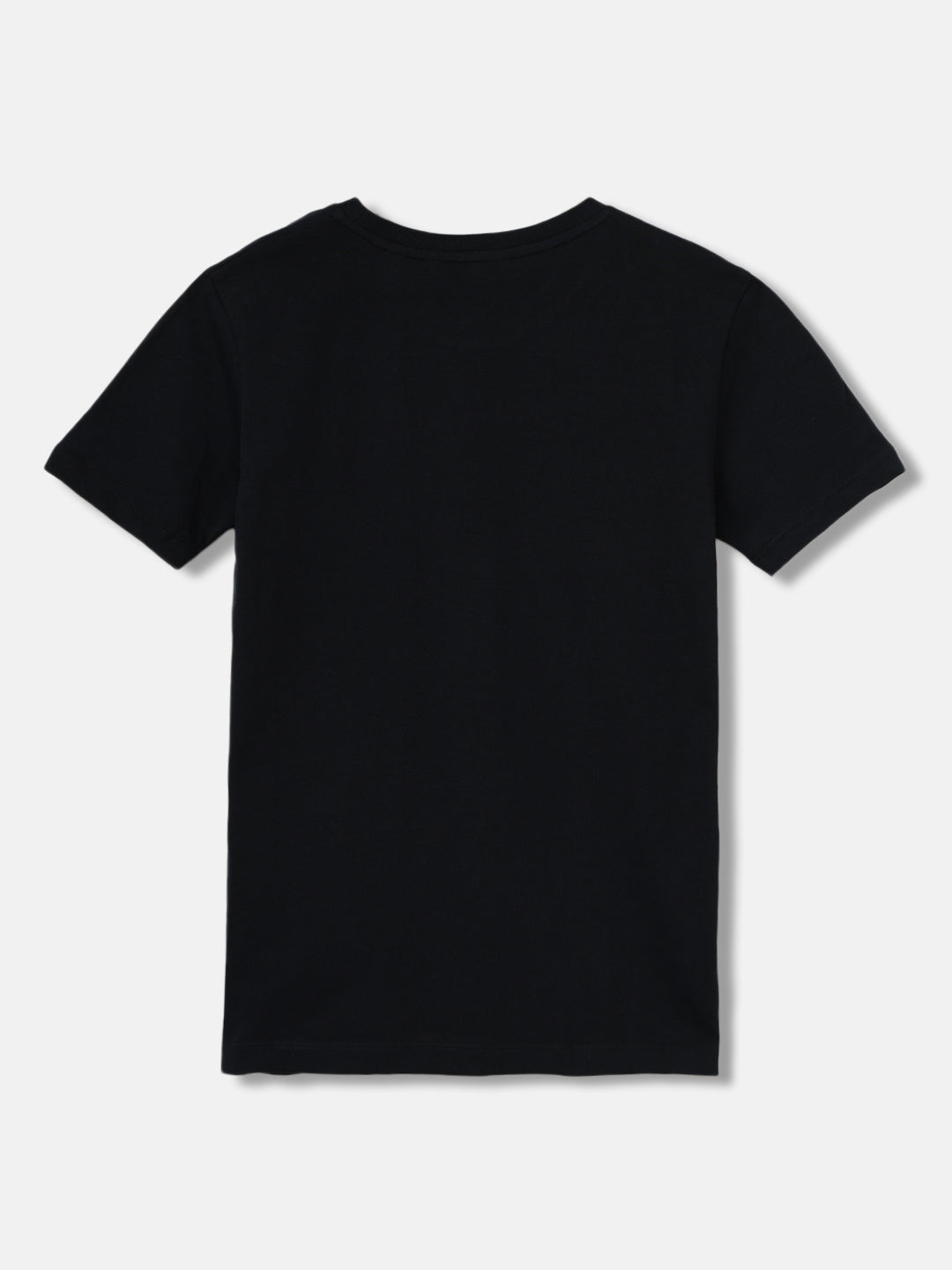 Gant Kids Black Solid Round Neck Short Sleeves T-Shirt