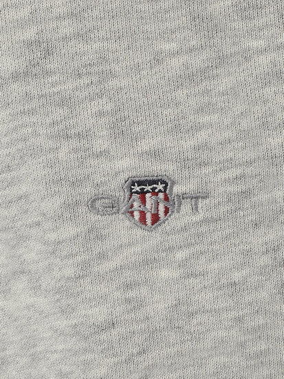 Gant Kids Grey Solid High Neck Full Sleeves Pullover Style Sweatshirt