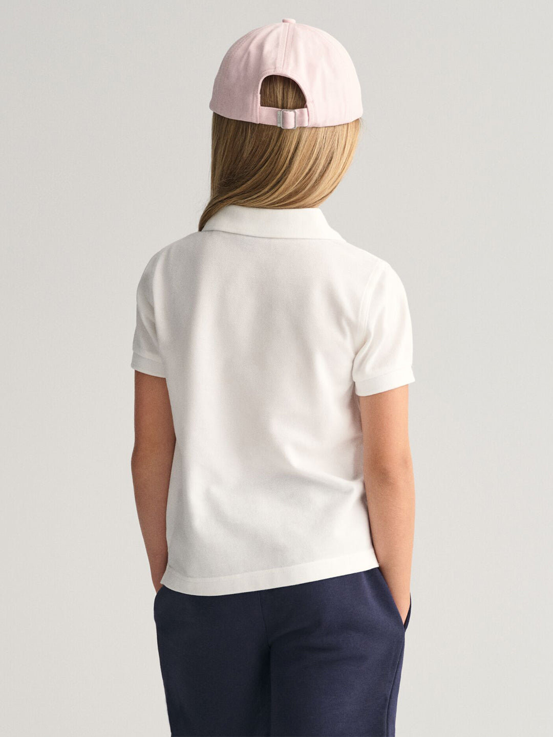 Gant Kids White Solid Polo Tshirt