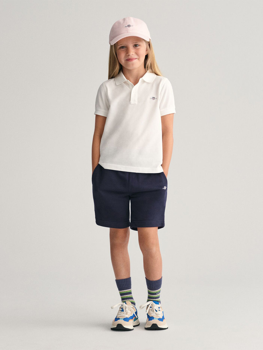 Gant Kids White Solid Polo Tshirt