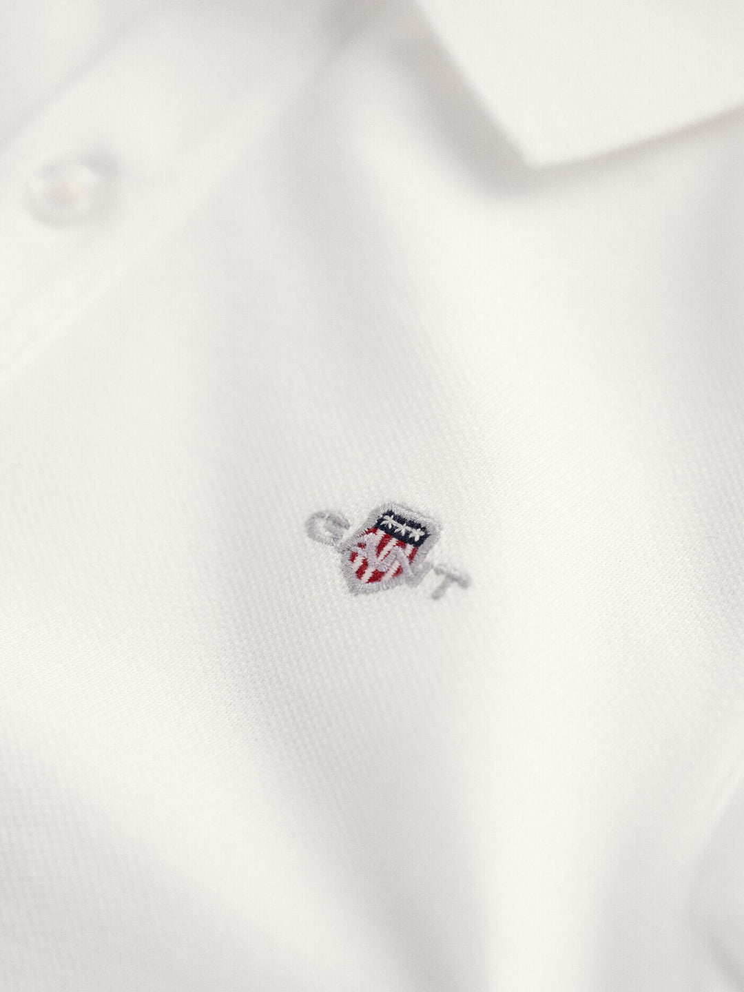 Gant Kids White Solid Polo Tshirt