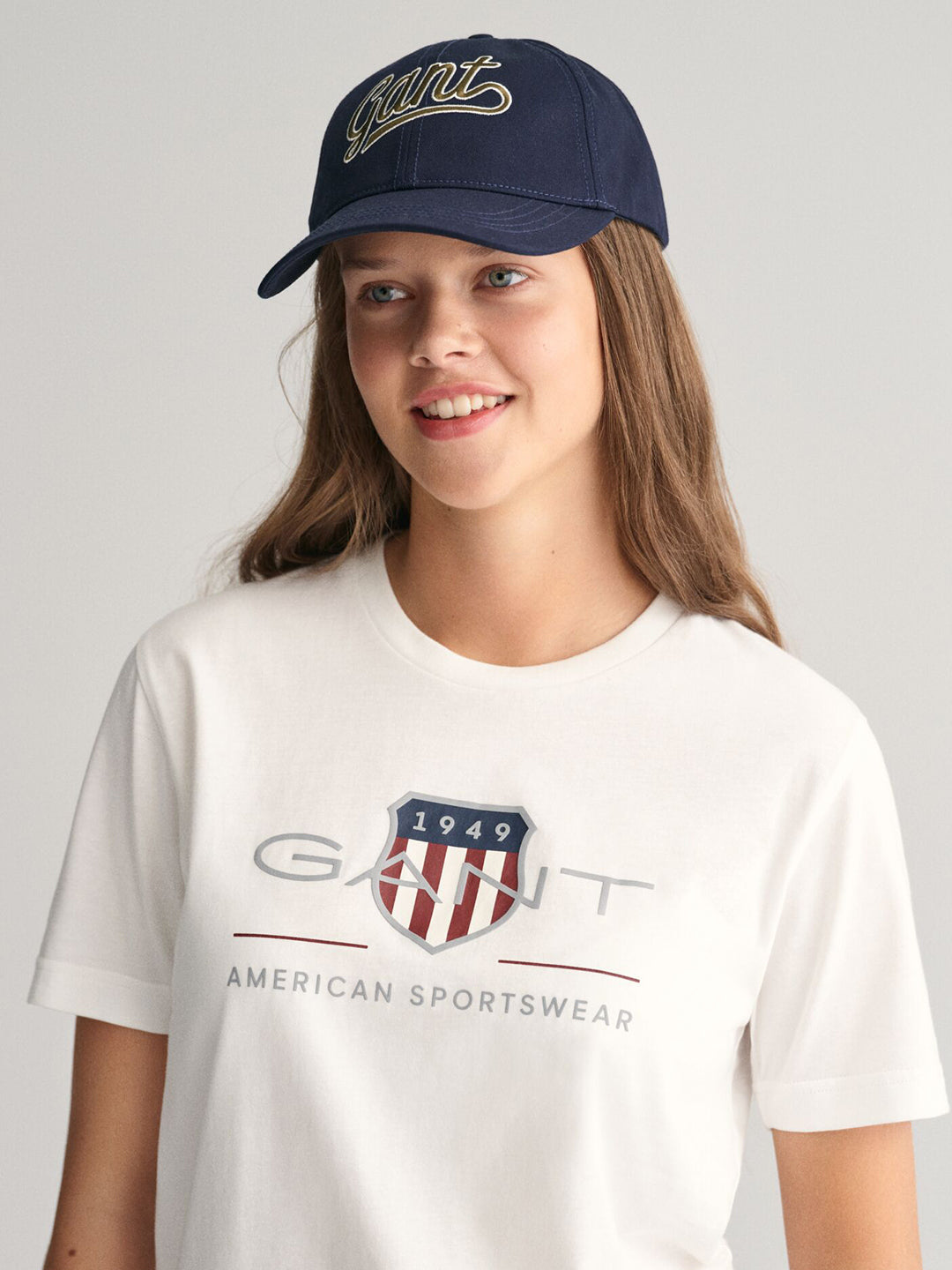 Gant Kids White Graphic Round Neck Tshirt