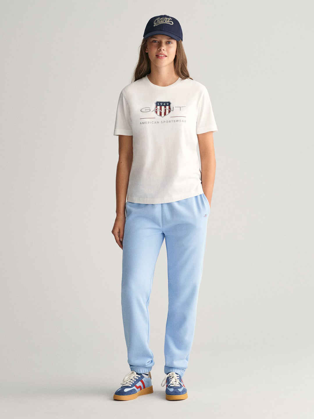 Gant Kids White Graphic Round Neck Tshirt