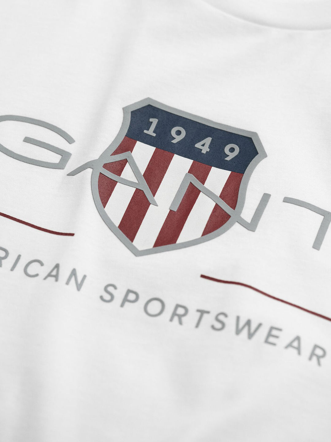 Gant Kids White Graphic Round Neck Tshirt