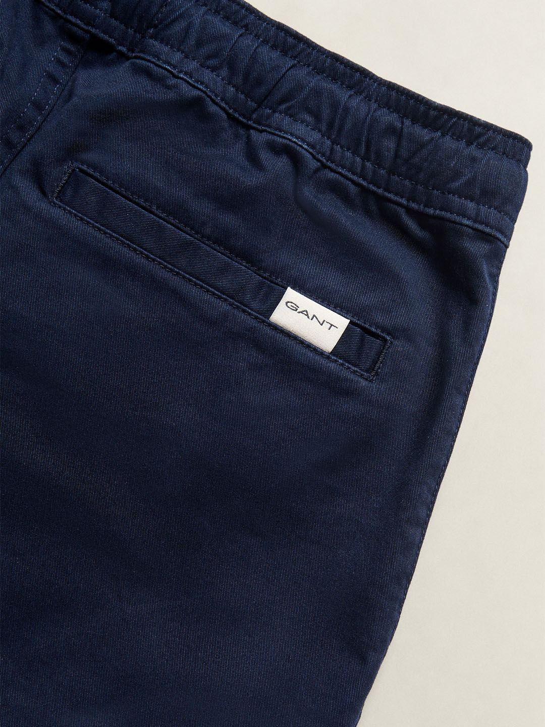 Gant Boys Navy Blue Solid Regular Fit Trouser