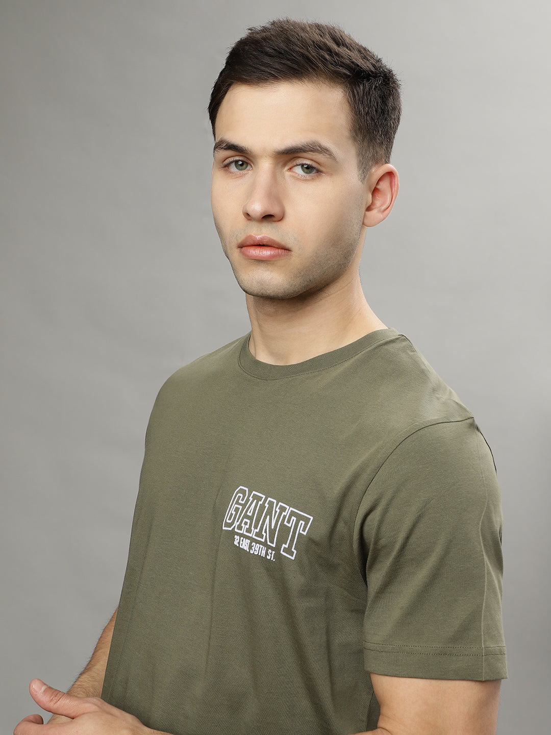 Gant Green Fashion Logo Regular Fit T-Shirt