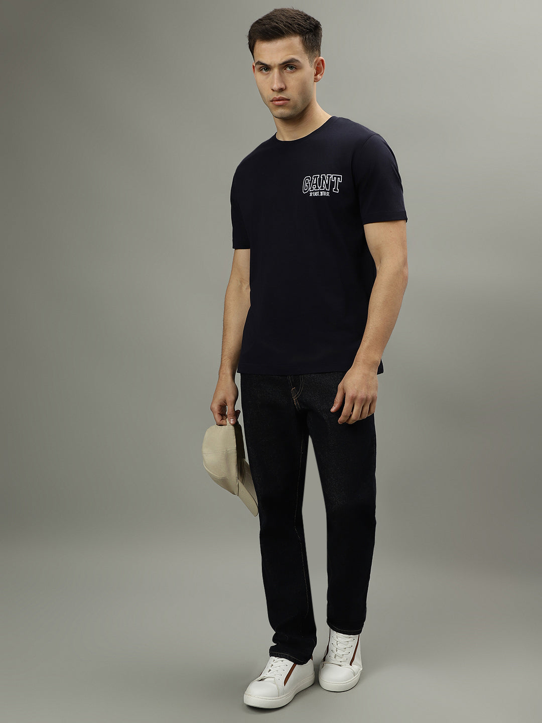 Gant Blue Fashion Logo Regular Fit T-Shirt