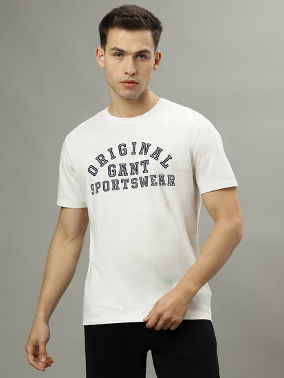 Gant Off White Fashion Printed Regular Fit T-Shirt