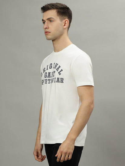 Gant Off White Fashion Printed Regular Fit T-Shirt