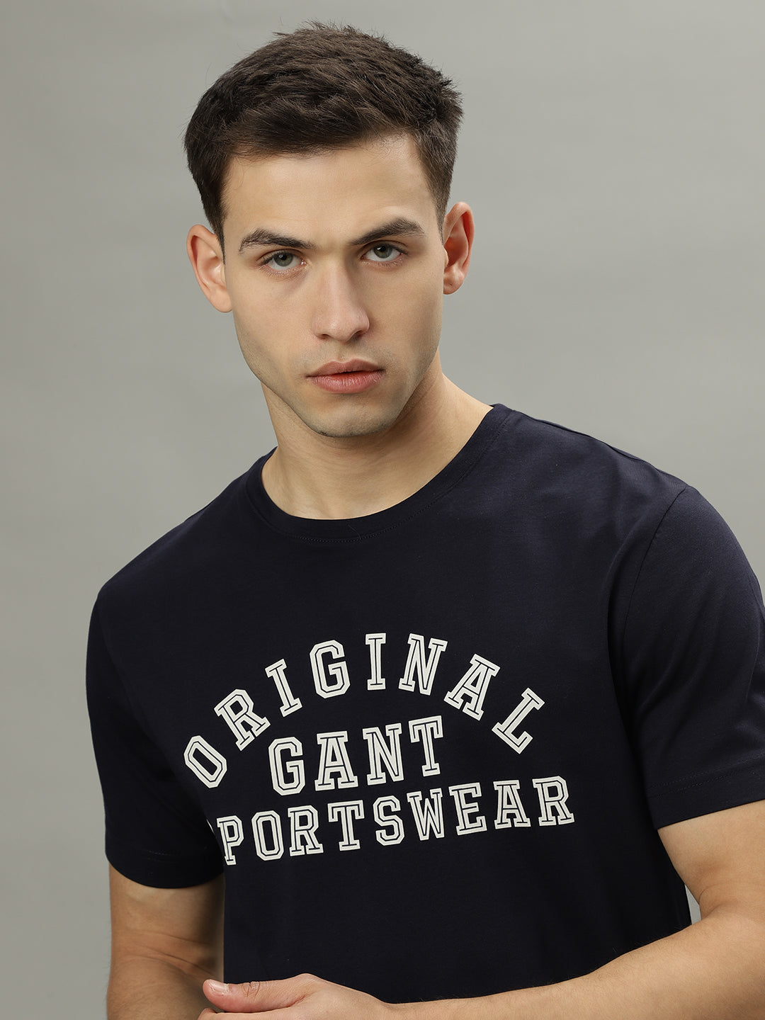 Gant Blue Fashion Printed Regular Fit T-Shirt