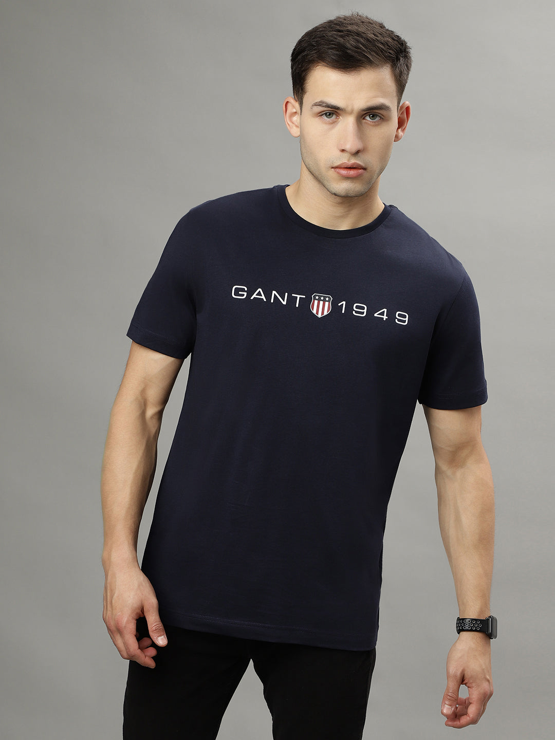 Gant Blue Fashion Logo Regular Fit T-Shirt