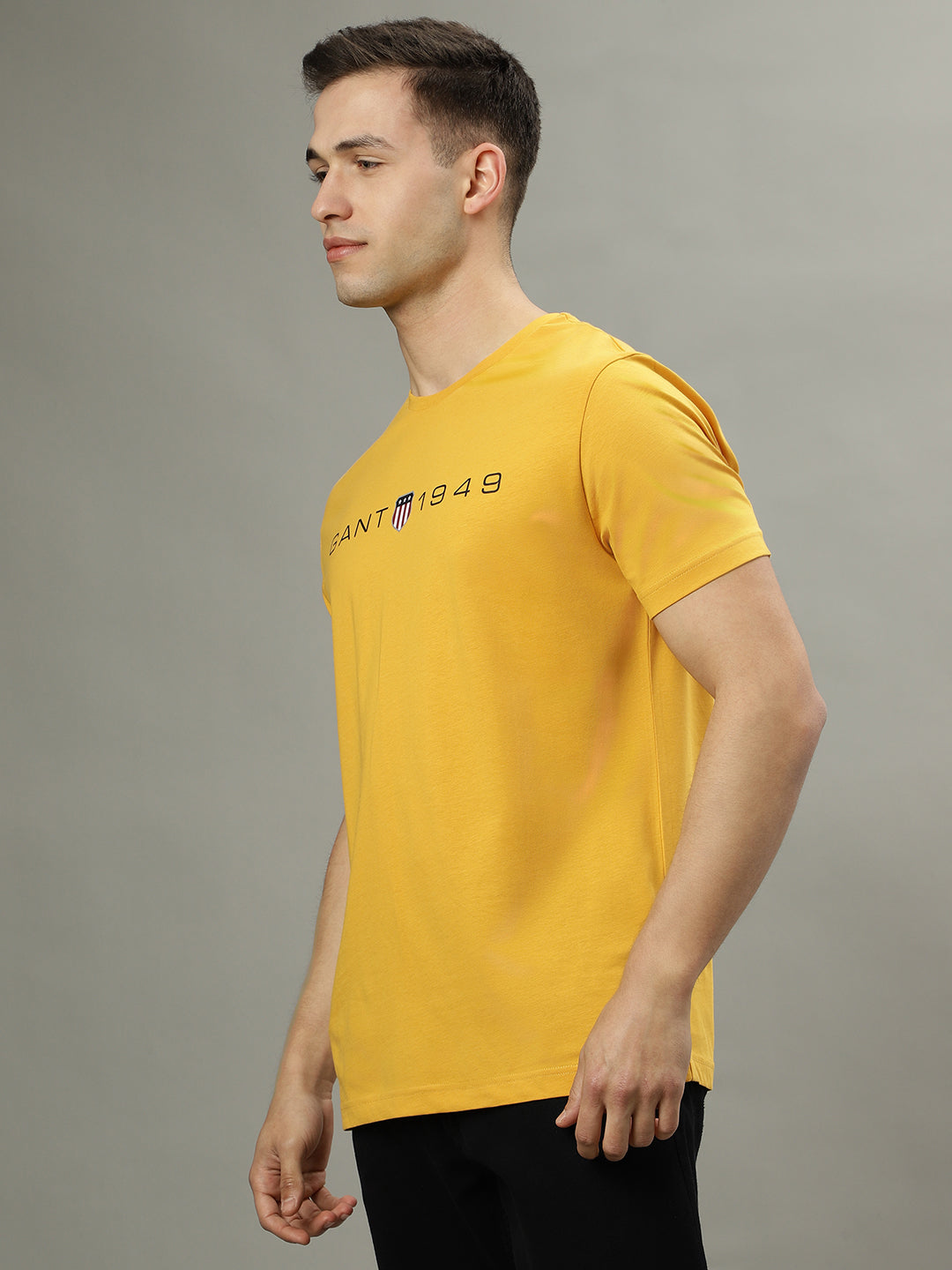 Gant Yellow Fashion Logo Regular Fit T-Shirt