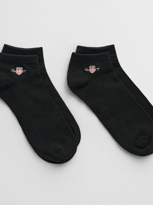 Gant Men Black Solid Ankle Length Socks